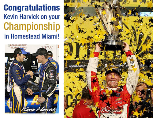 Pinnacle Foods Congratulates Kevin Harvick on his first Sprint Cup Championship